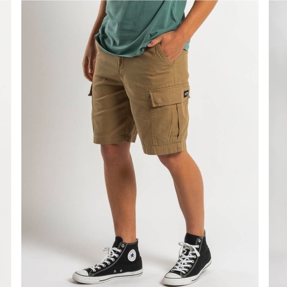 Billabong Khaki Cargo Shorts - Picture 1 of 4